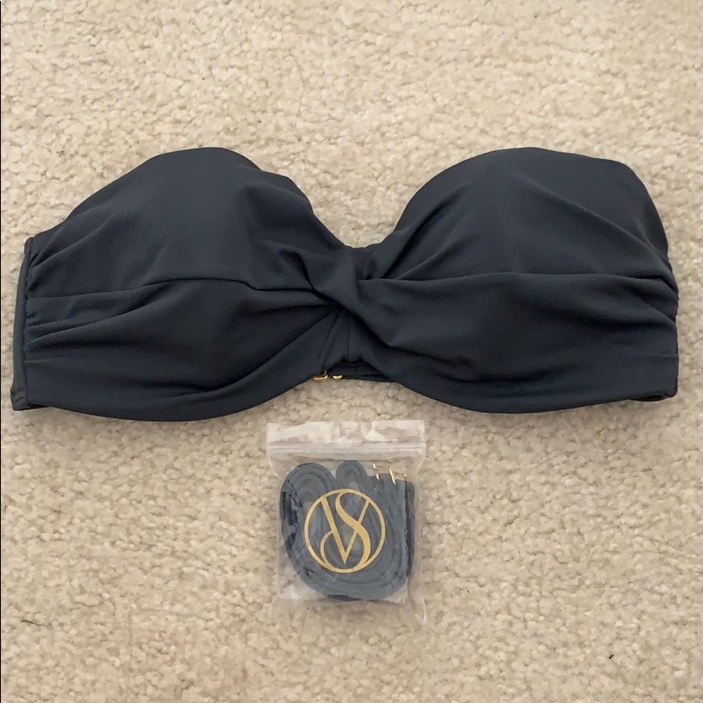 Victoria’s Secret Grey Bandeau Bikini Top